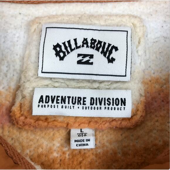 BILLABONG A/Div Switchback T Snap Fleece Pullover Women L Outdoor Travel Casual - Picture 9 of 12